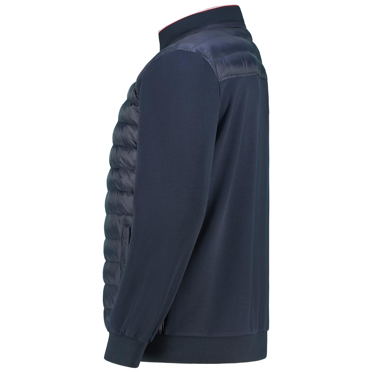 Tommy Hilfiger Sweatjacke mit Stepp-Einsatz Farbe marine Größe: 4XL günstig online kaufen