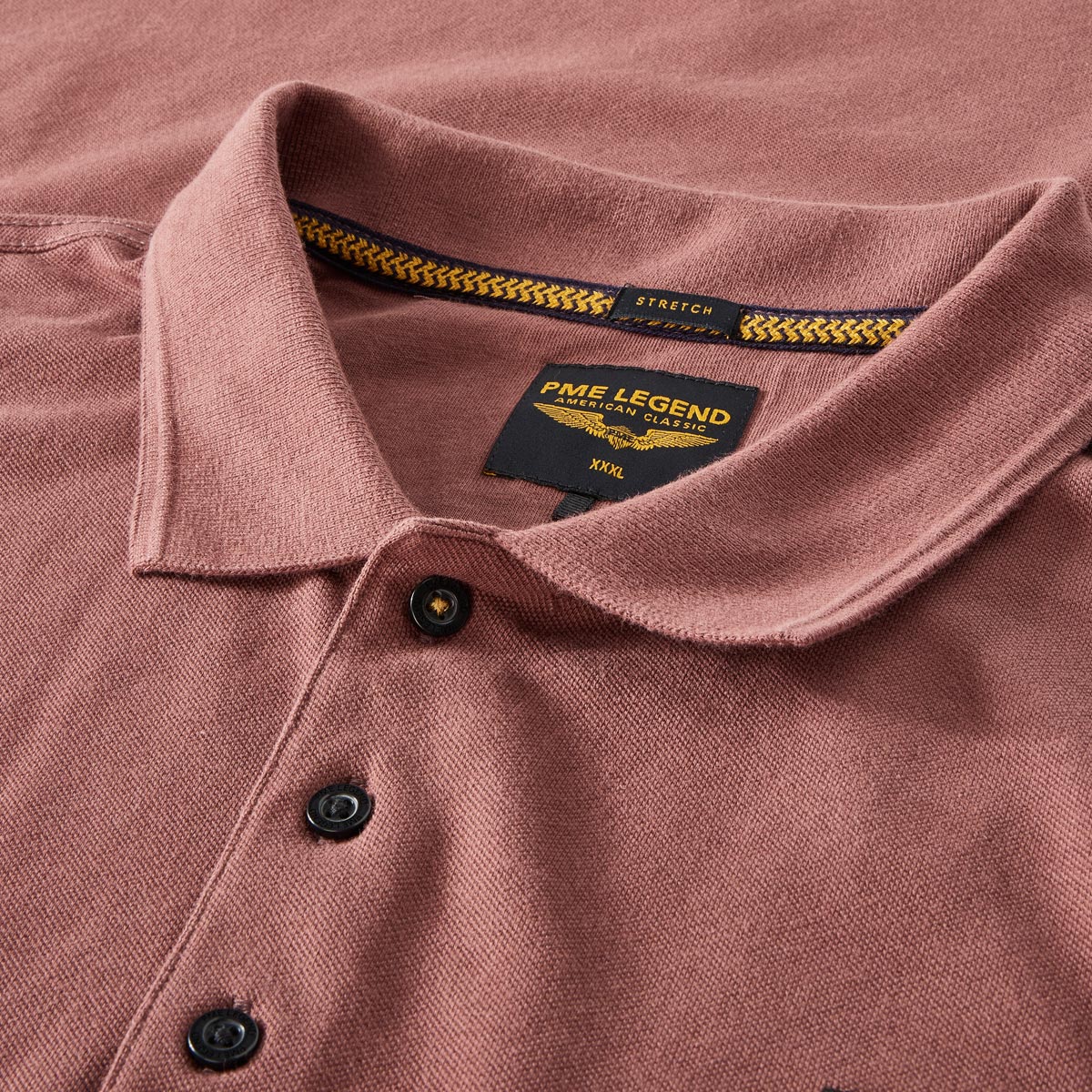 PME LEGEND Poloshirt mit Elasthan dunkelrot