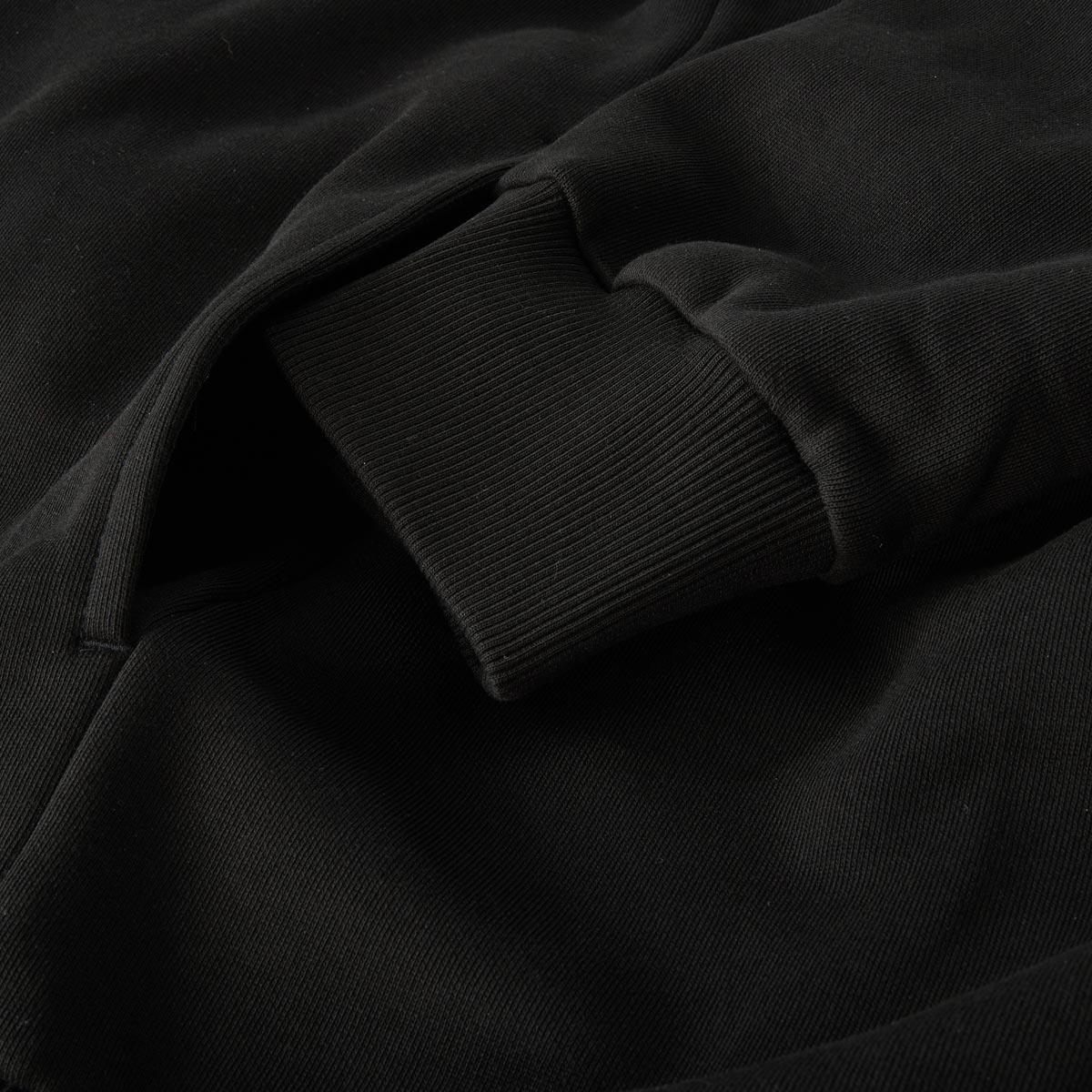 LACOSTE Sweatjacke mit Microfleece schwarz