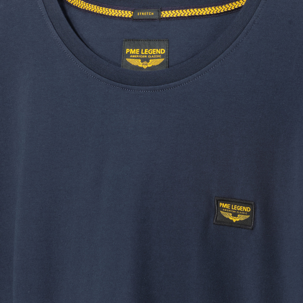 PME LEGEND T-Shirt mit Stretch dunkelblau