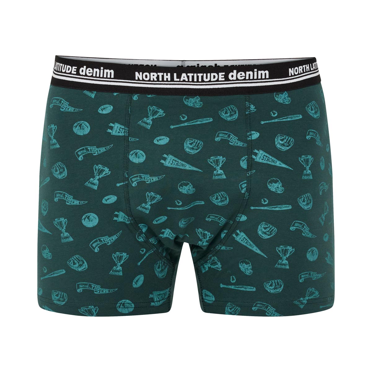 North 3er-Pack Pants mit Elasthan schwarz