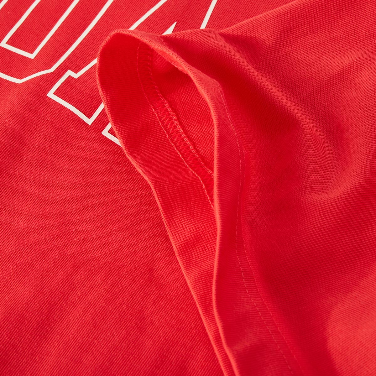 adidas T-Shirt mit Label-Print rot