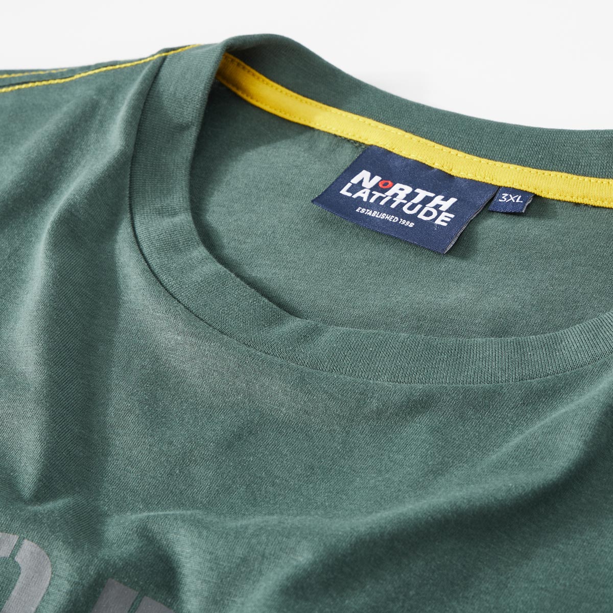 North T-Shirt mit Print dunkelgrün
