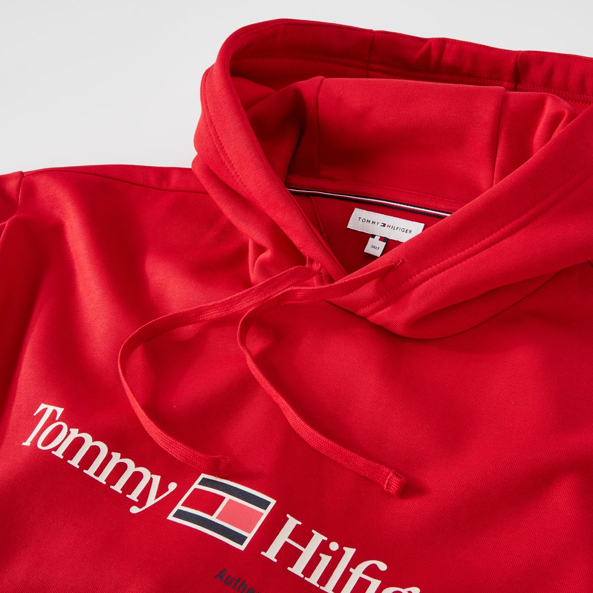 Tommy Hilfiger Hoodie mit Label-Print rot