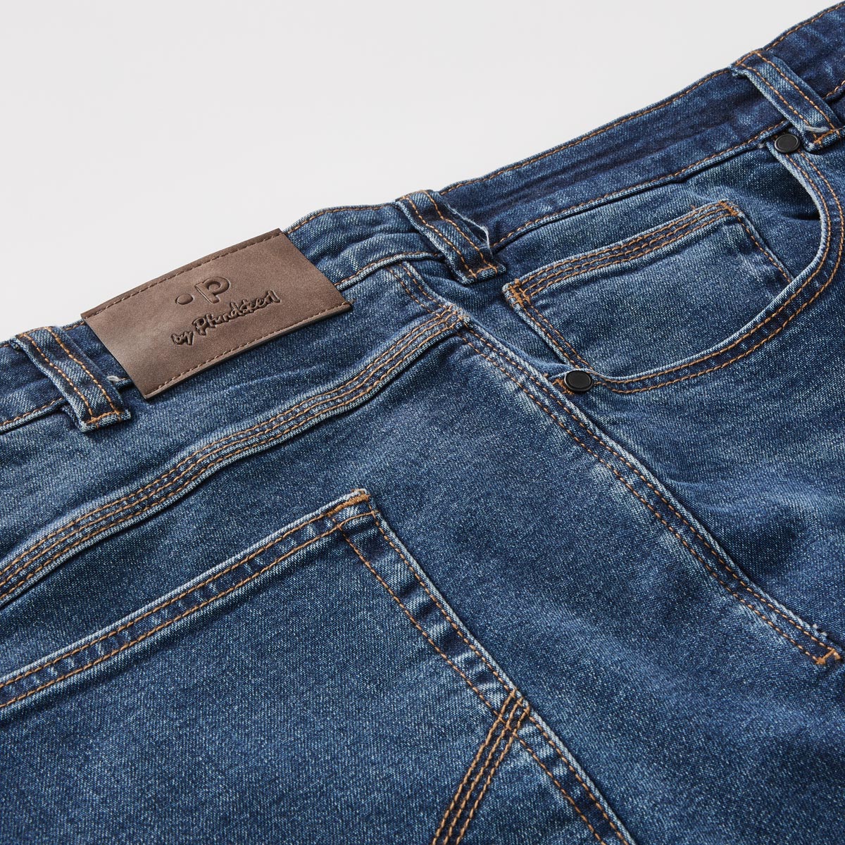 Pfundskerl Stretch-Jeans "Toronto", Regular Fit mittelblau