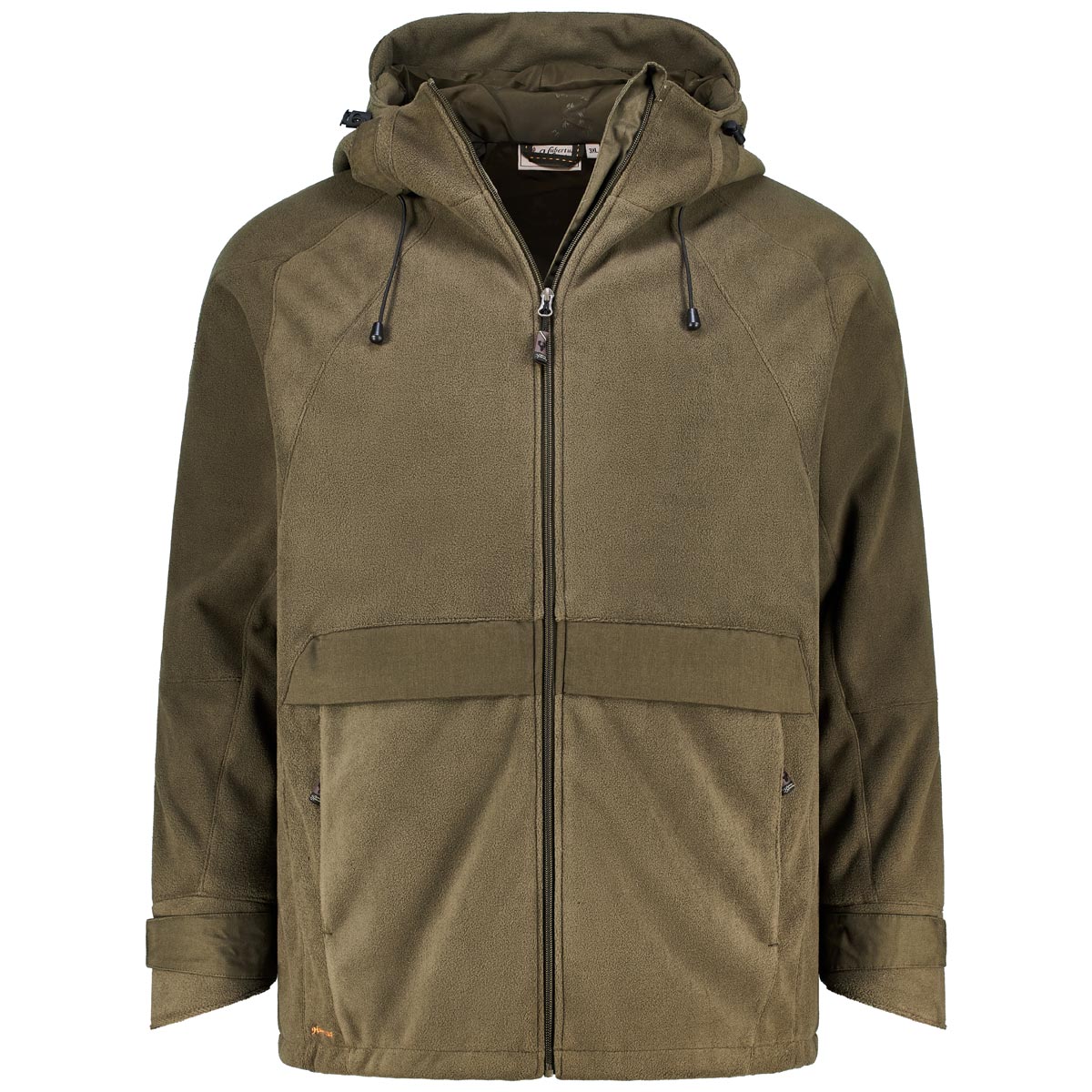 Winddichte Fleecejacke mit Kapuze