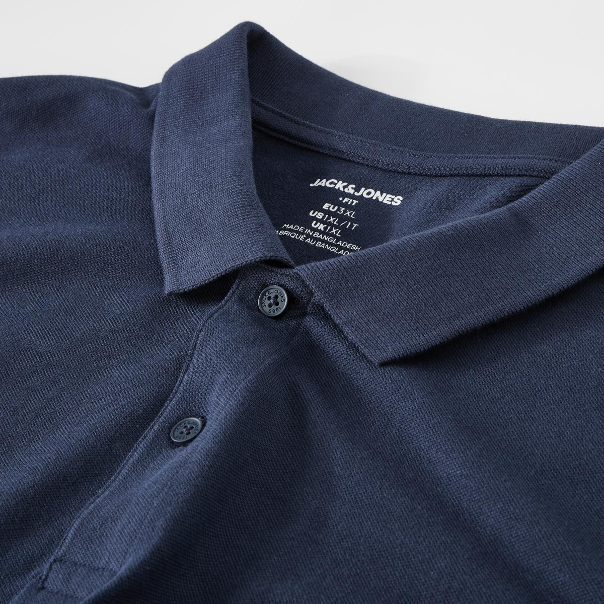 Jack&Jones Poloshirt mit Label-Print blau