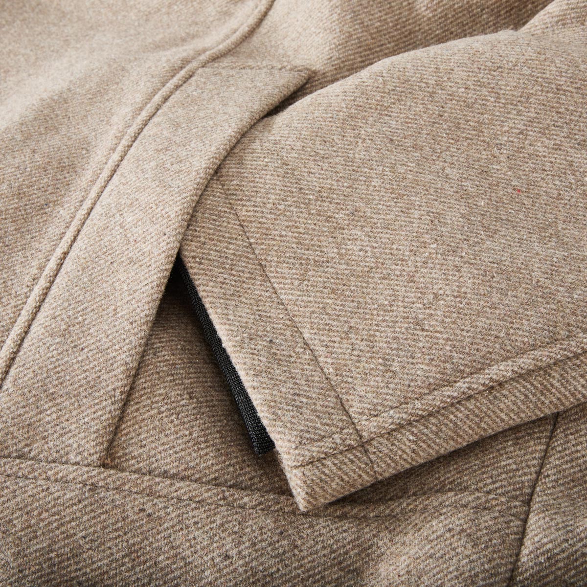 Calamar Wolljacke mit heraustrennbarem Westeneinsatz braun