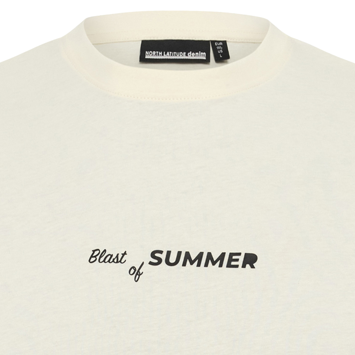 North T-Shirt mit Print cremeweiß
