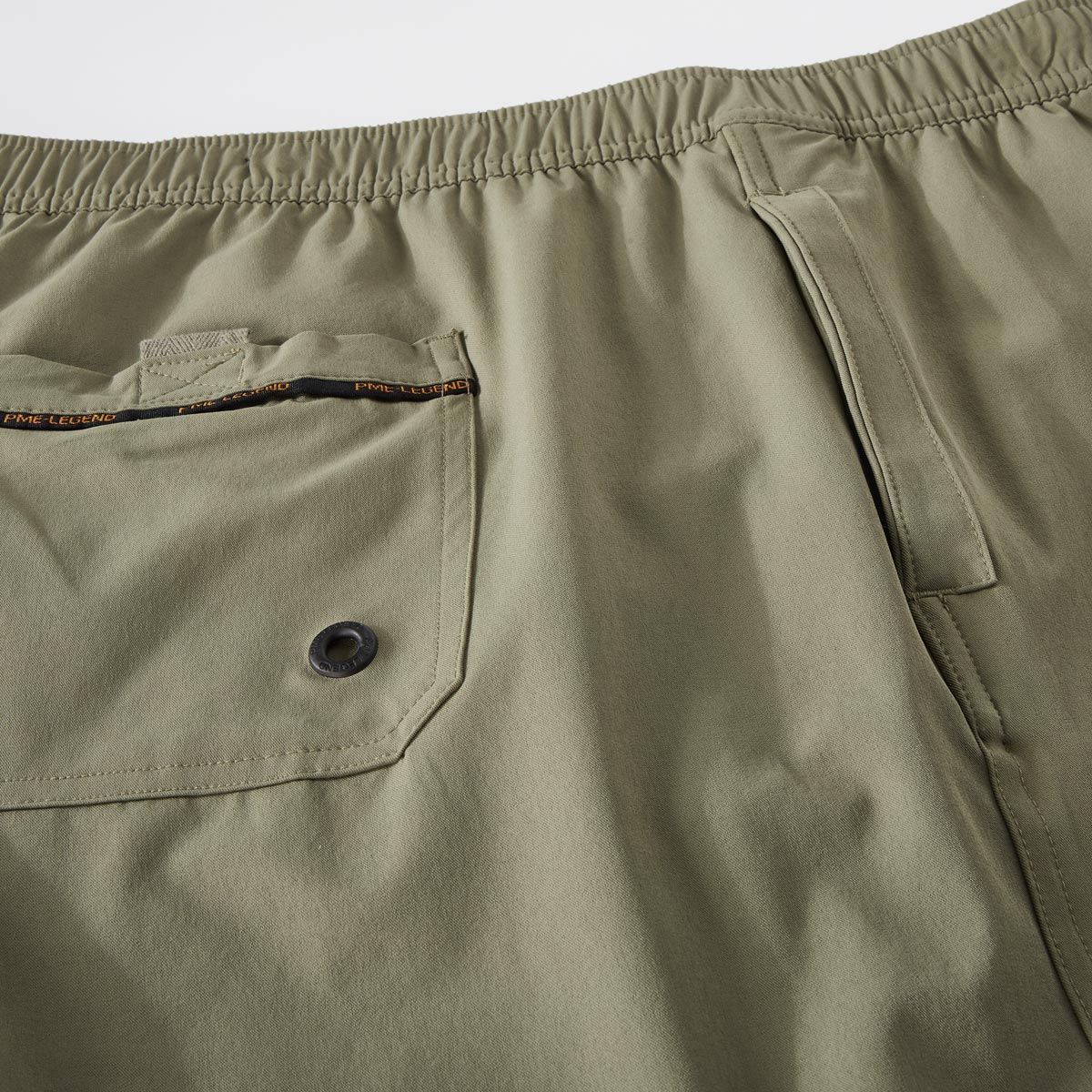 PME LEGEND Badeshorts mit Stretch oliv