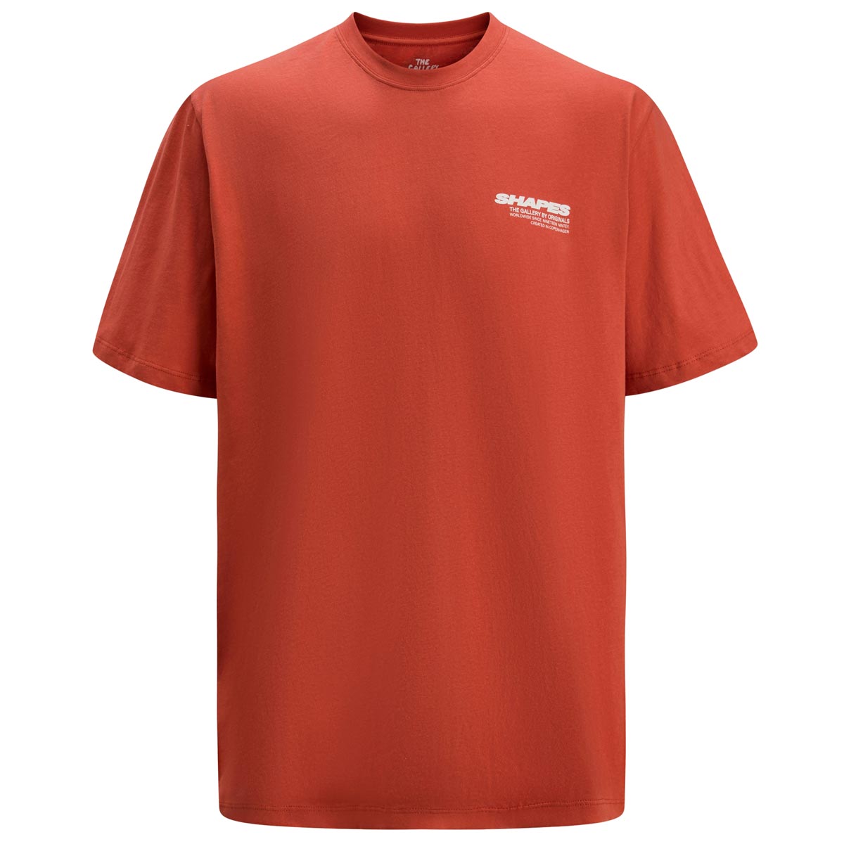 Jack&Jones T-Shirt mit Print auf Vorder- und Rückseite orange
