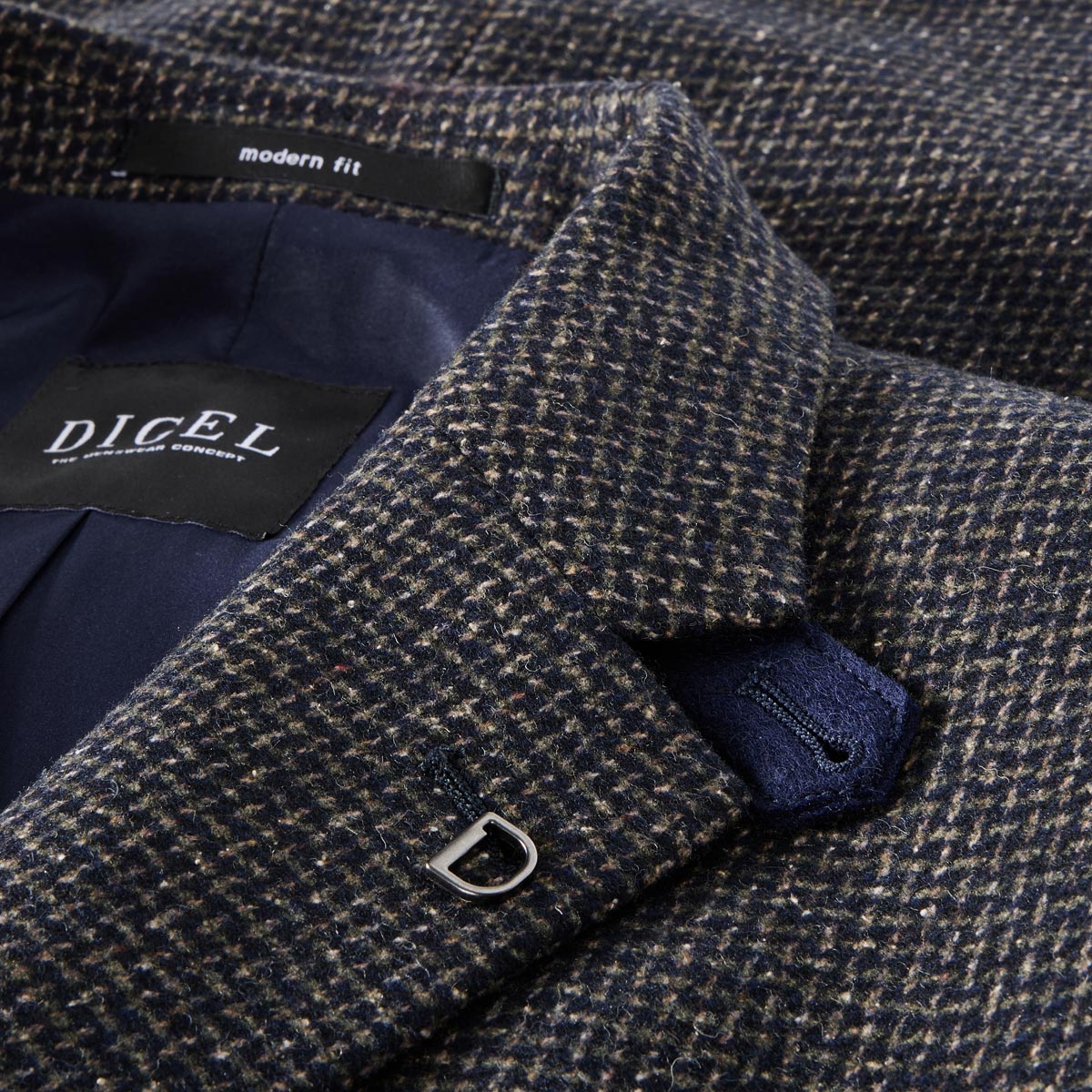 Digel Wollsakko mit Stretch blau