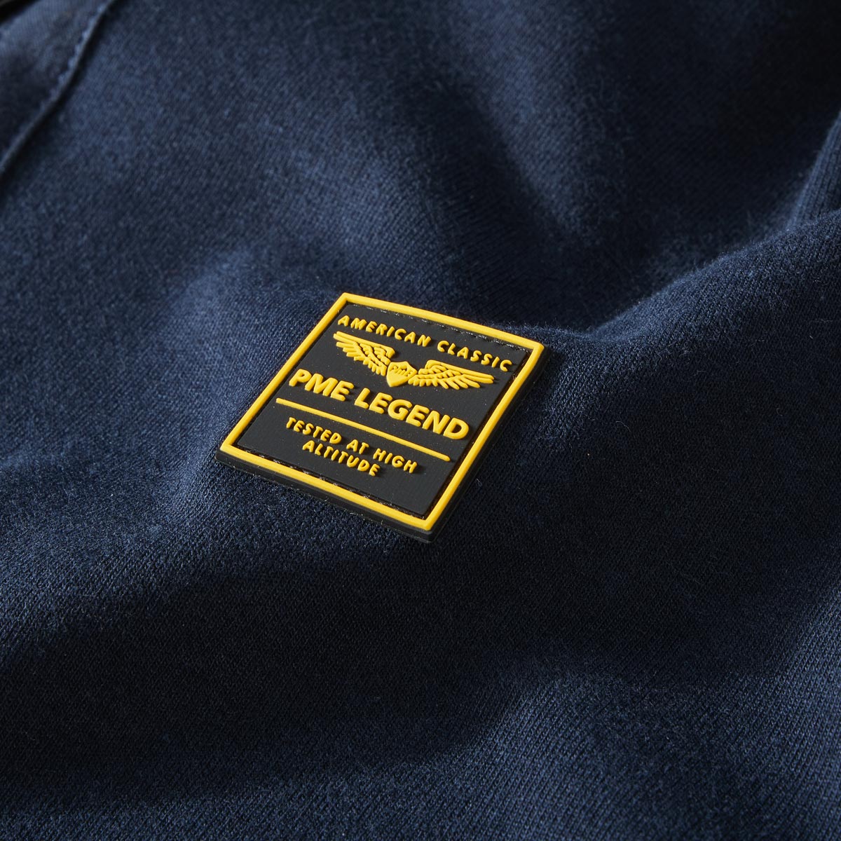 PME LEGEND Sweatshirt mit Elasthan dunkelblau