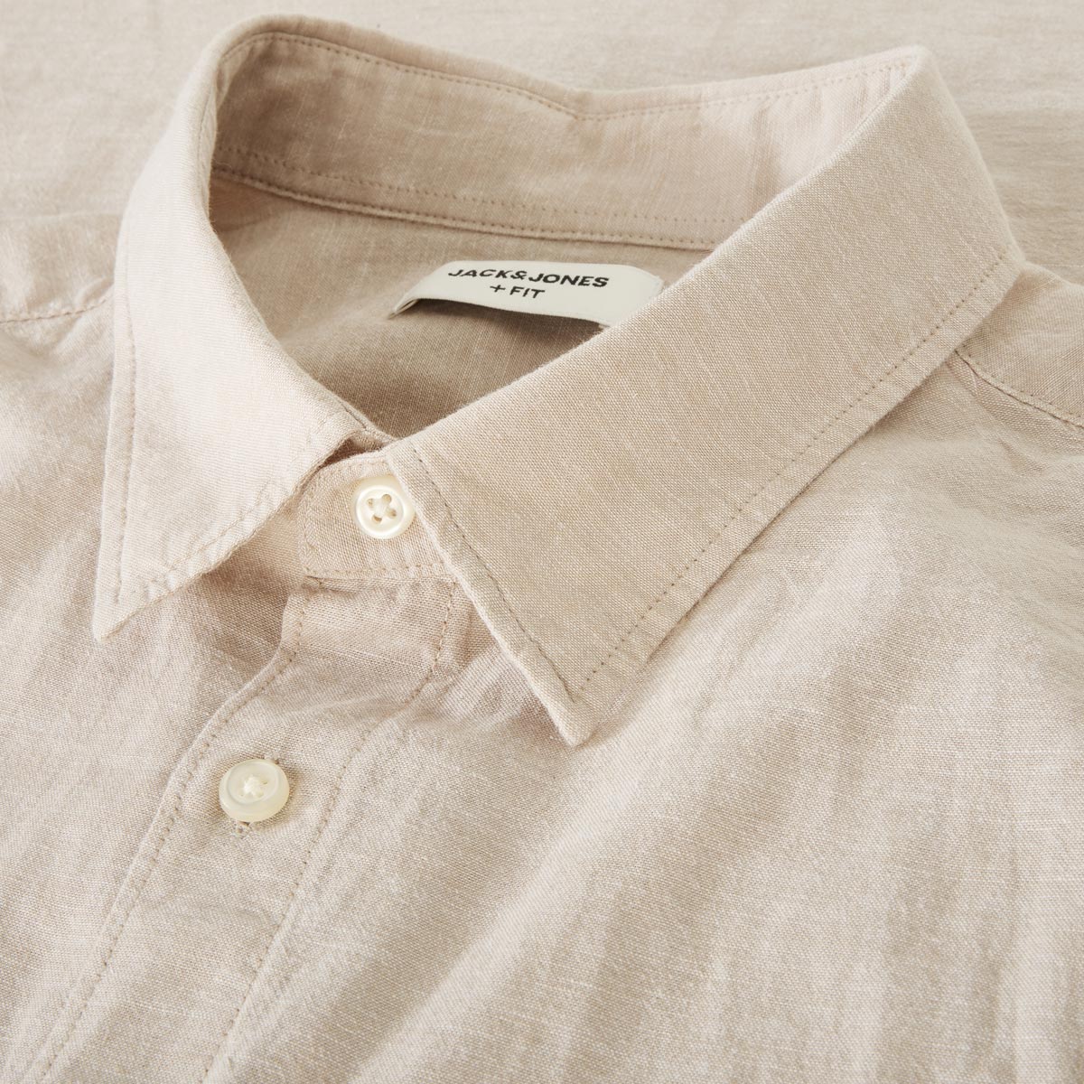 Jack&Jones Freizeithemd mit Leinen beige