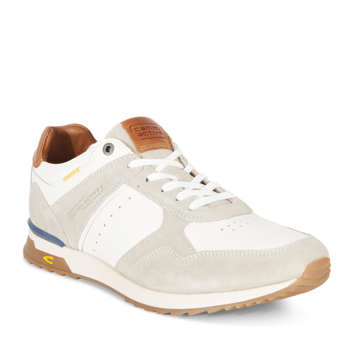 camel active Sneaker aus Leder weiß