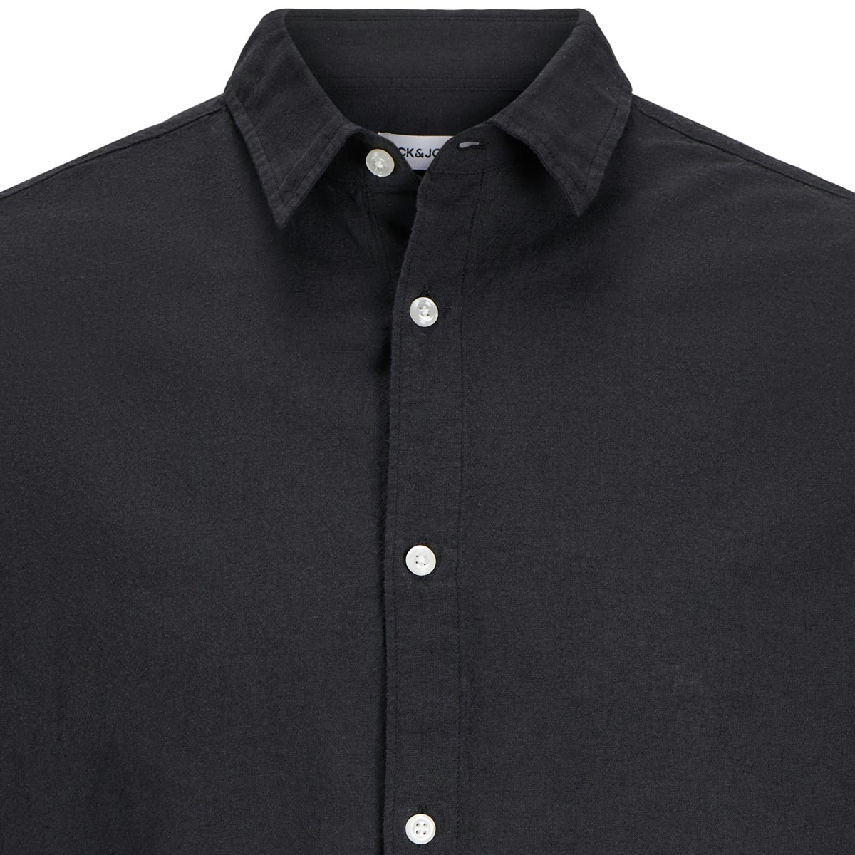 Jack&Jones Freizeithemd mit Leinen schwarz