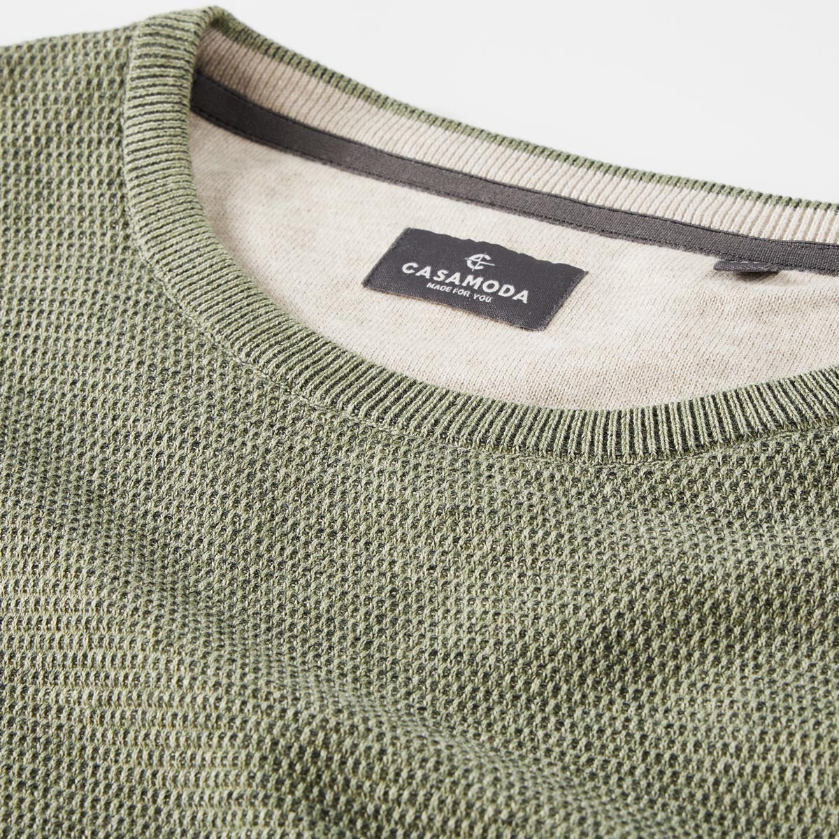 CASA MODA Strickpullover grün