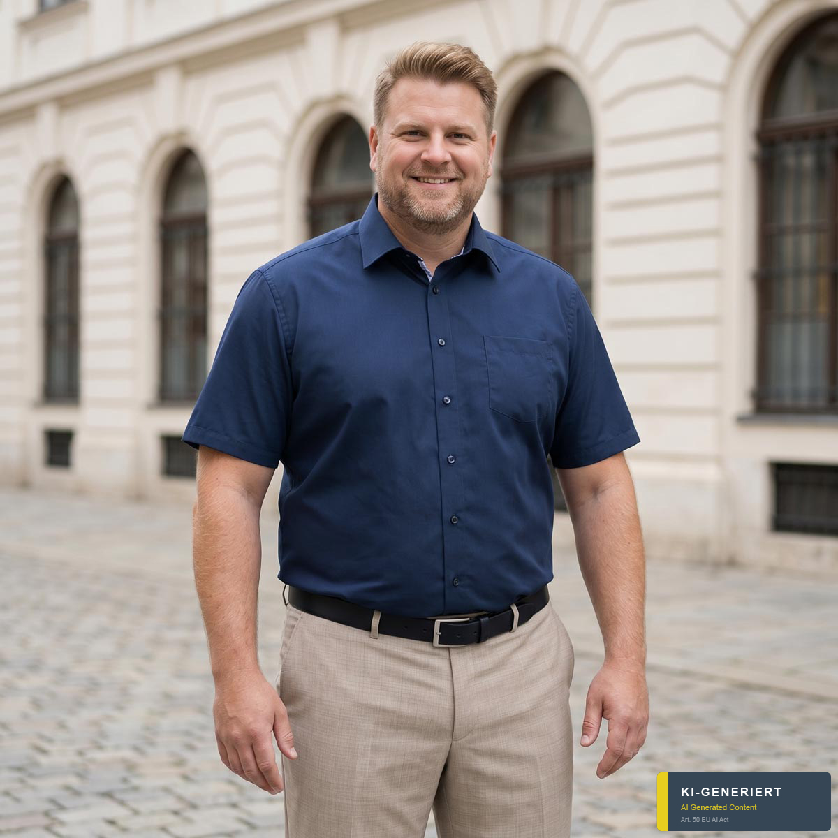VENTI Businesshemd aus Baumwolle jeansblau