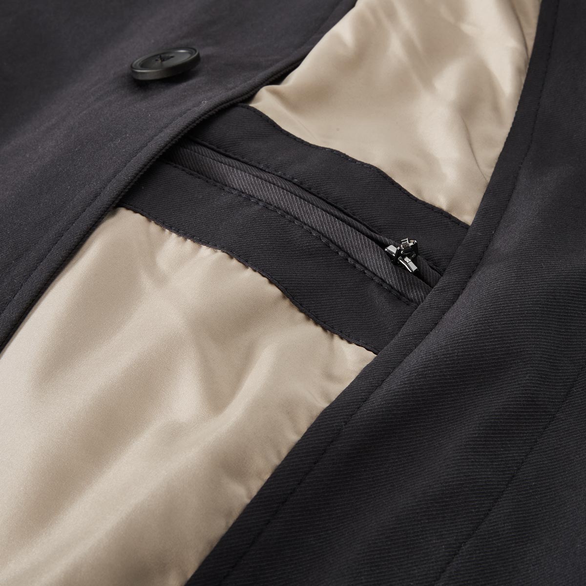 bugatti Kurzmantel mit Coolmax-Ausrüstung, wasserabweisend dunkelblau