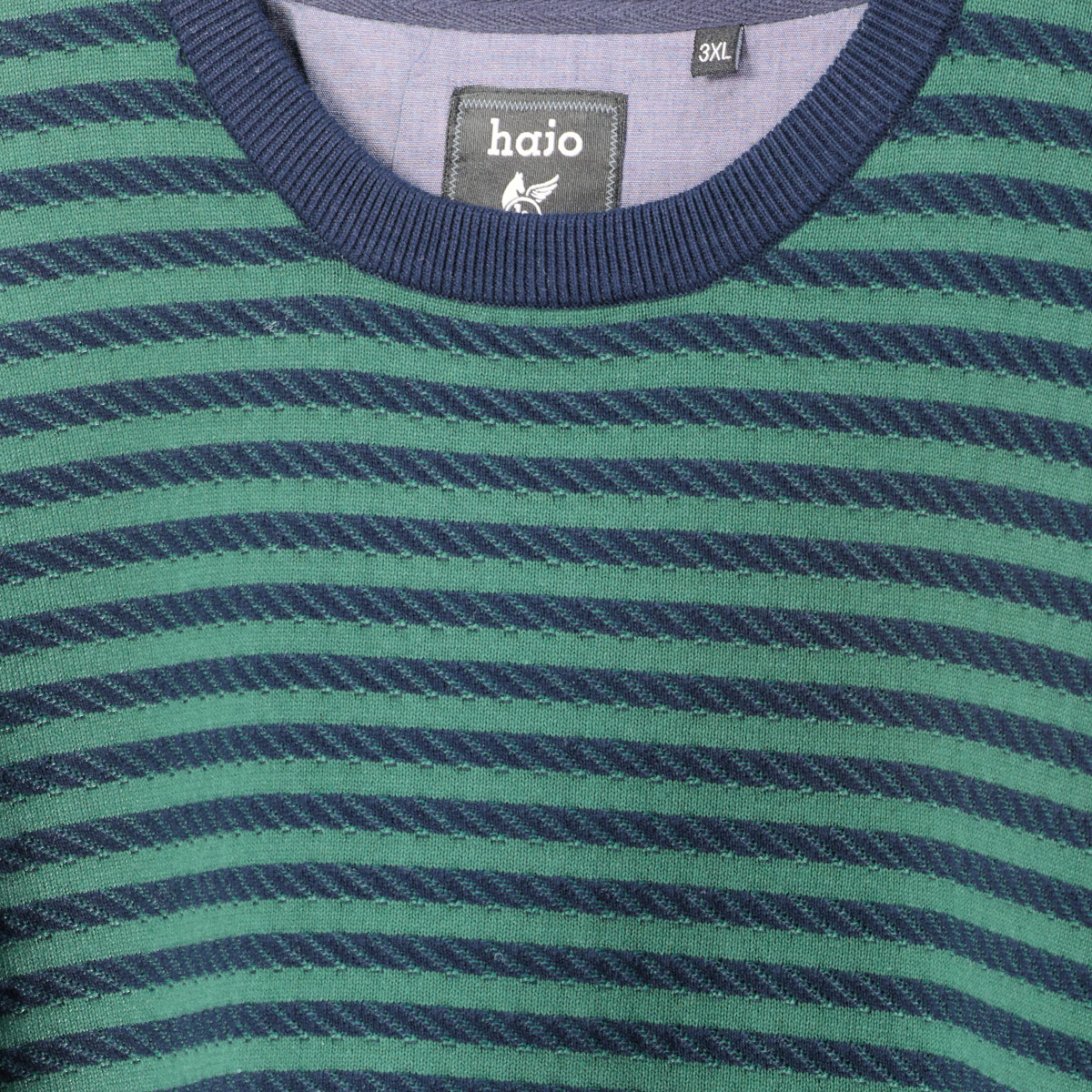 Hajo Strickpullover aus Baumwolle dunkelgrün