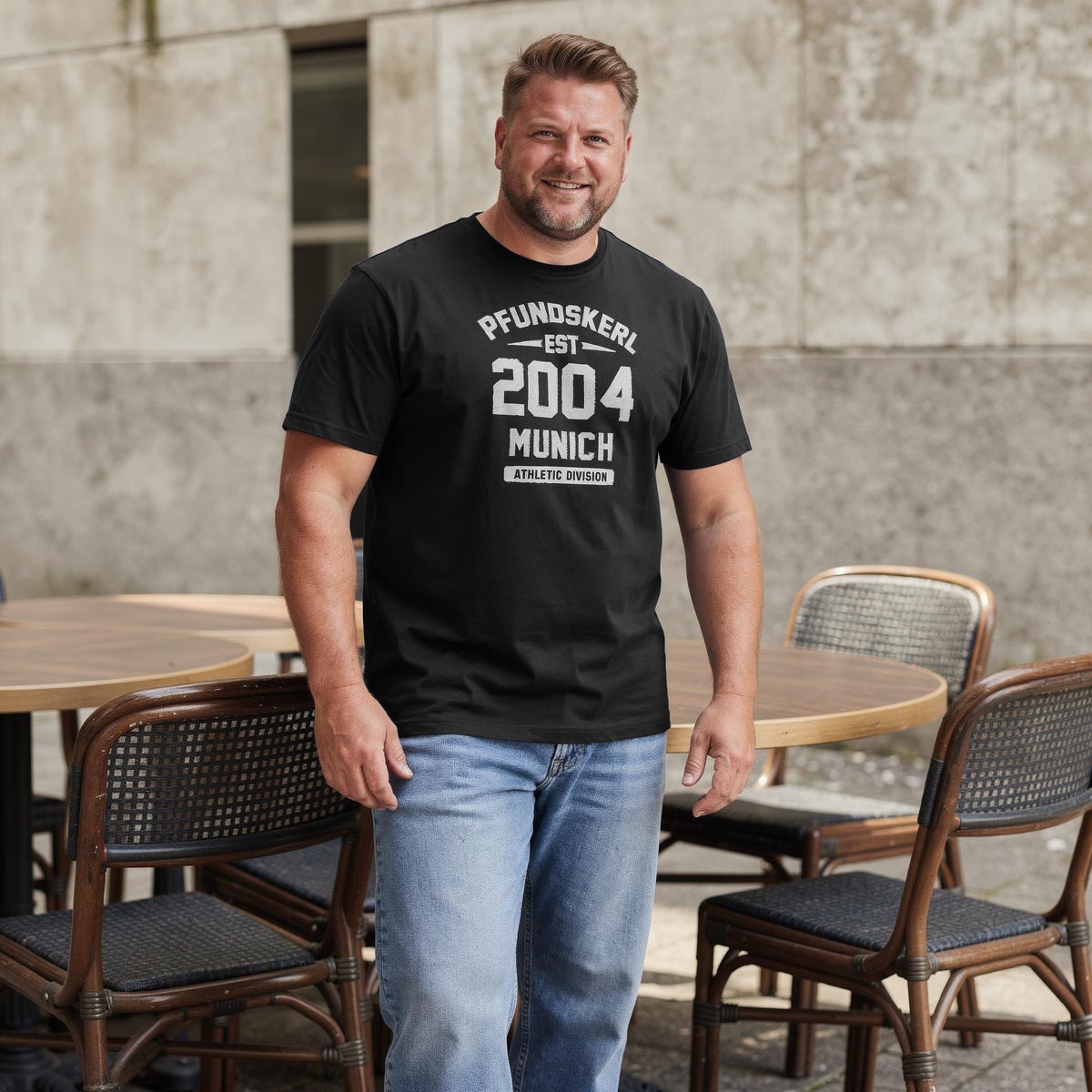 Pfundskerl T-Shirt mit Print schwarz