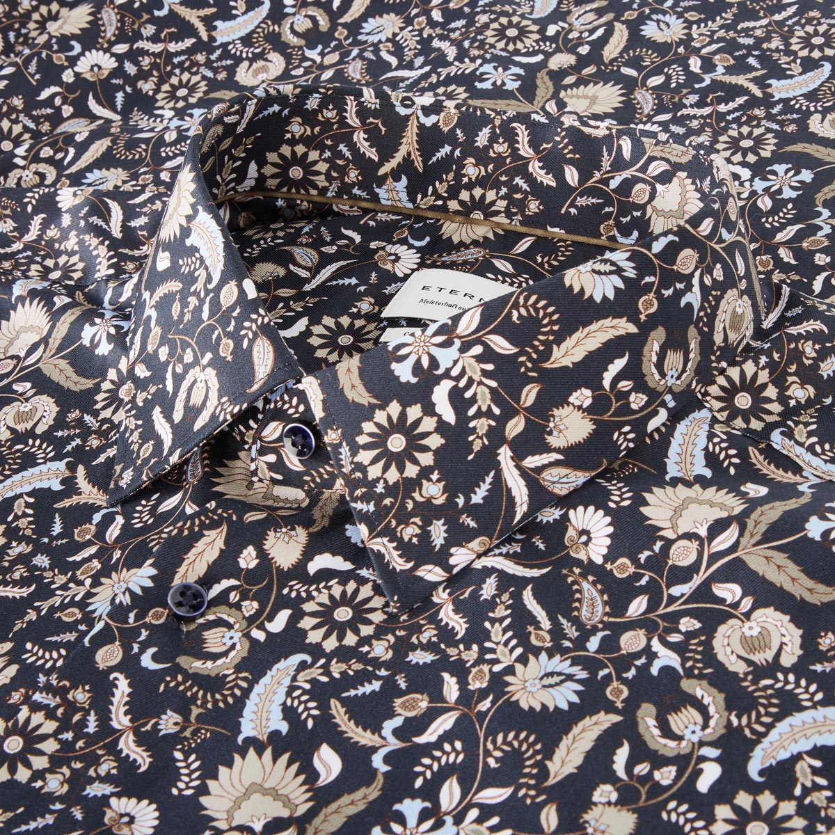 ETERNA Businesshemd aus "Dynamic Cotton™", bügelfrei  dunkelblau