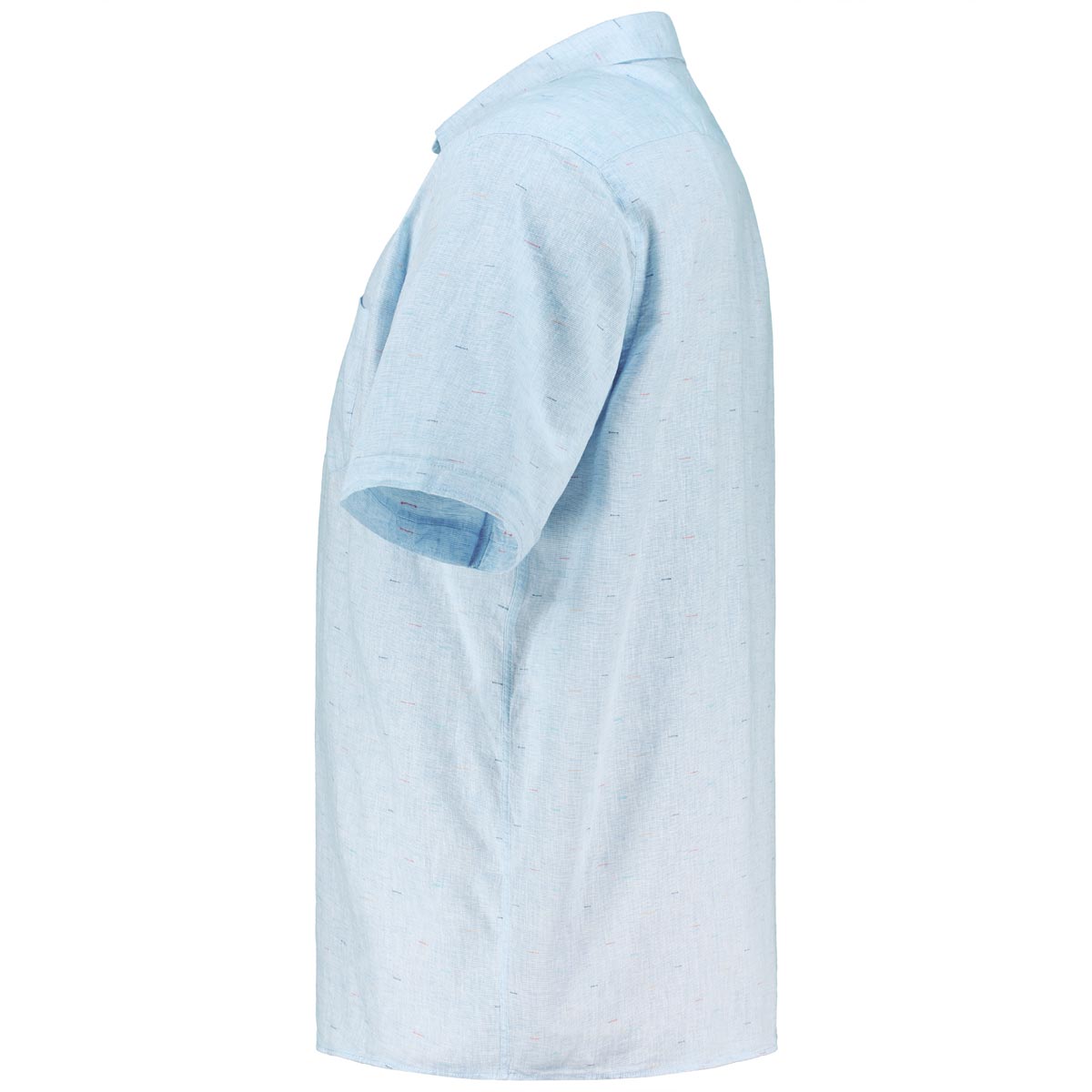 CASA MODA Freizeithemd mit Leinen blau