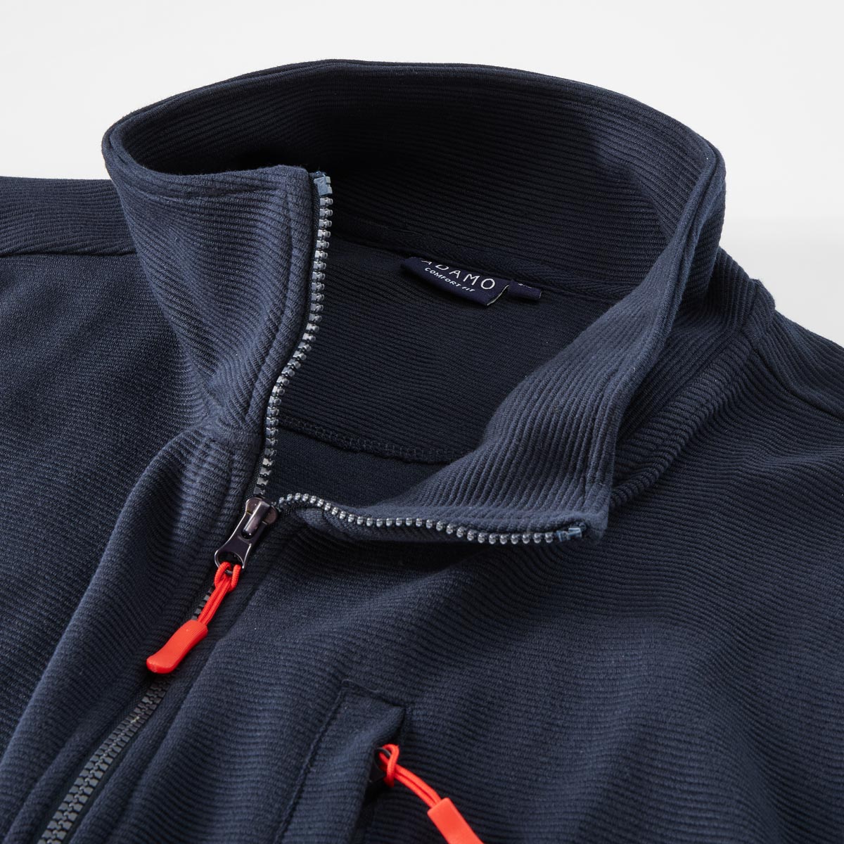 ADAMO Joggingjacke mit Struktur dunkelblau