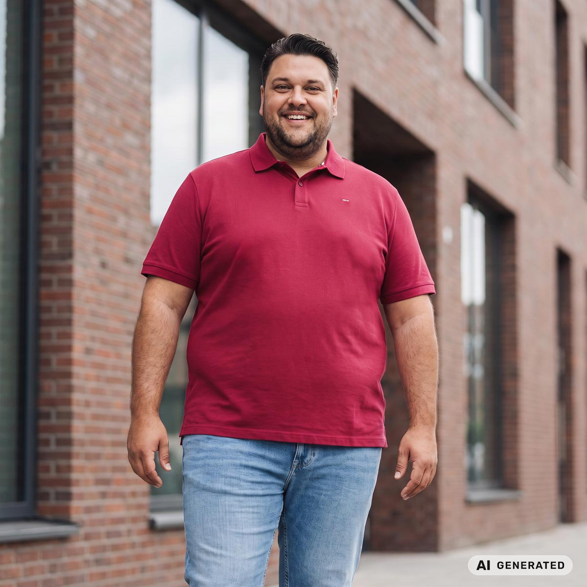 Pfundskerl Poloshirt aus Baumwolle beere