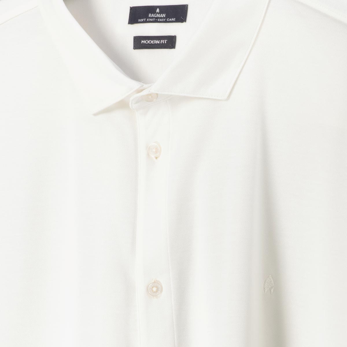 RAGMAN Pflegeleichtes Freizeithemd "Soft Knit" beige