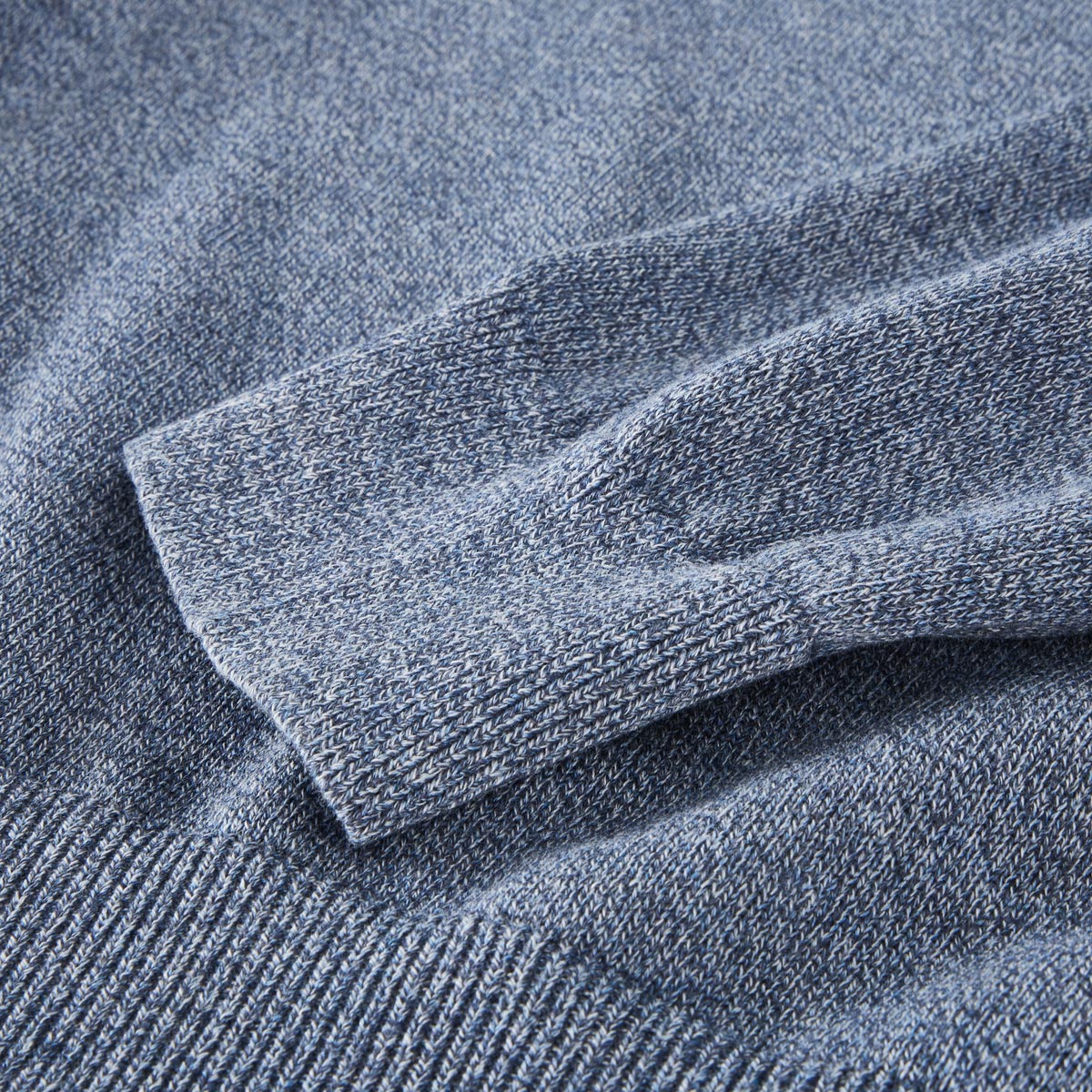 CASA MODA Strickpullover aus Baumwolle blau