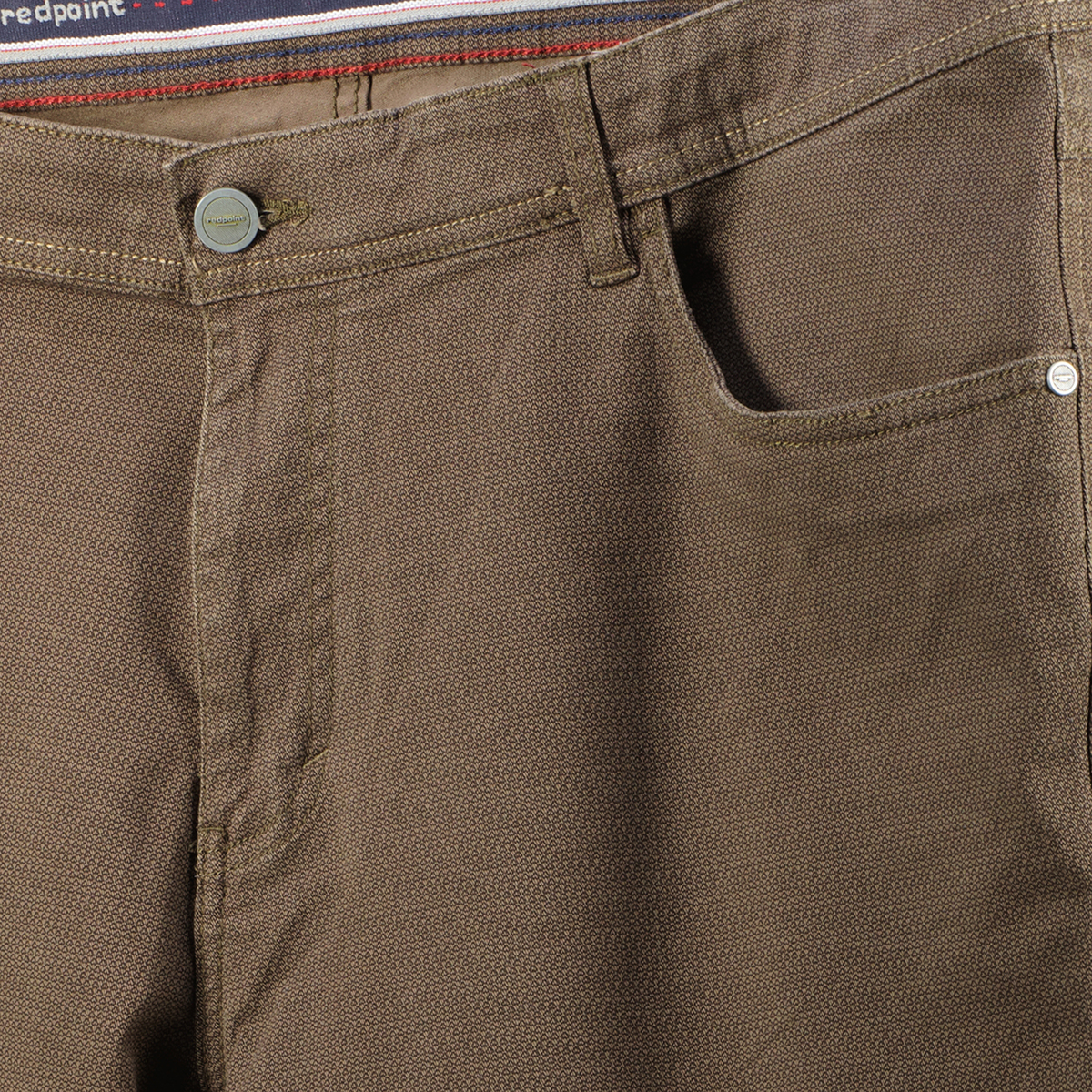 Redpoint Baumwollhose „Milton“ mit Stretch braun