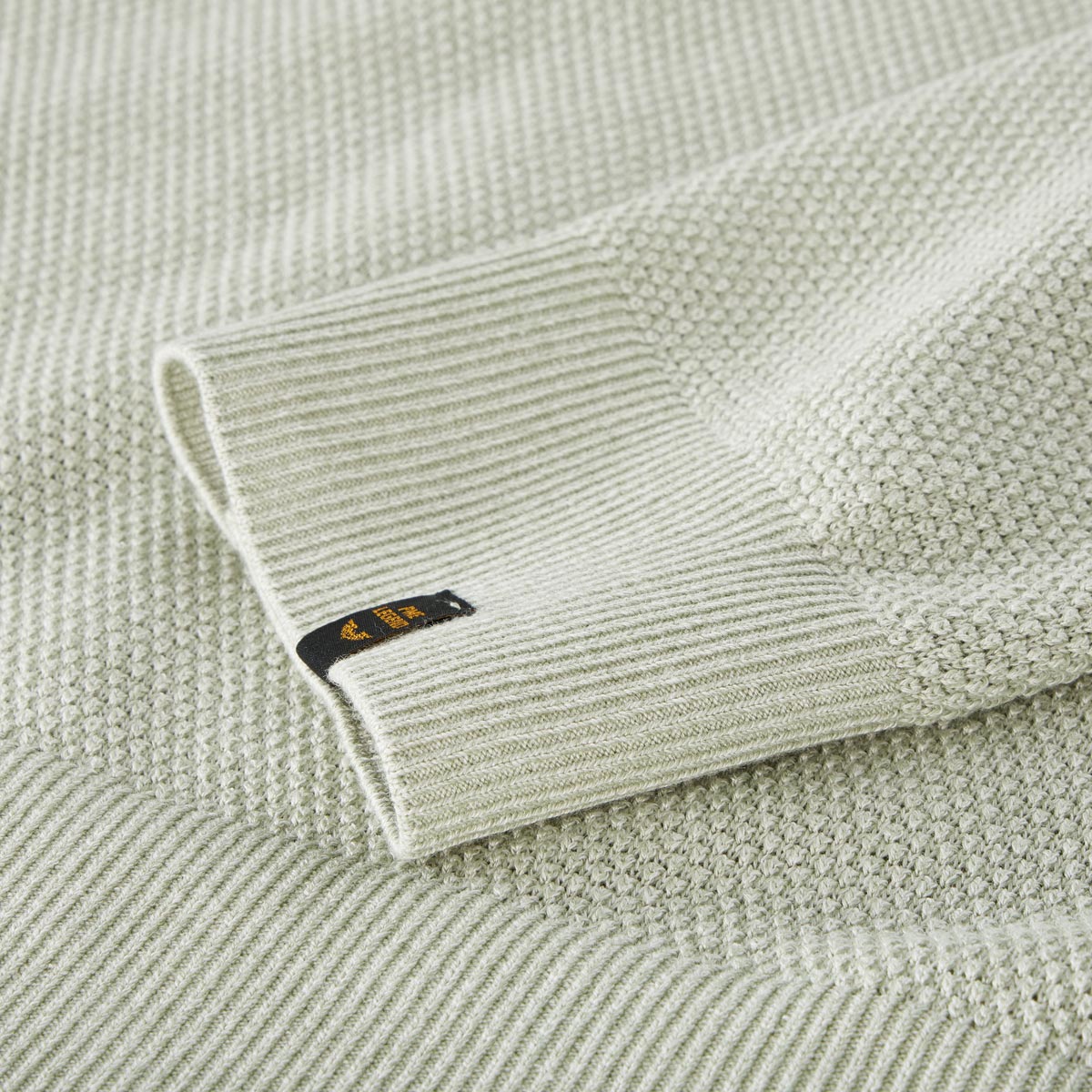 PME LEGEND Pullover aus Materialmix grün