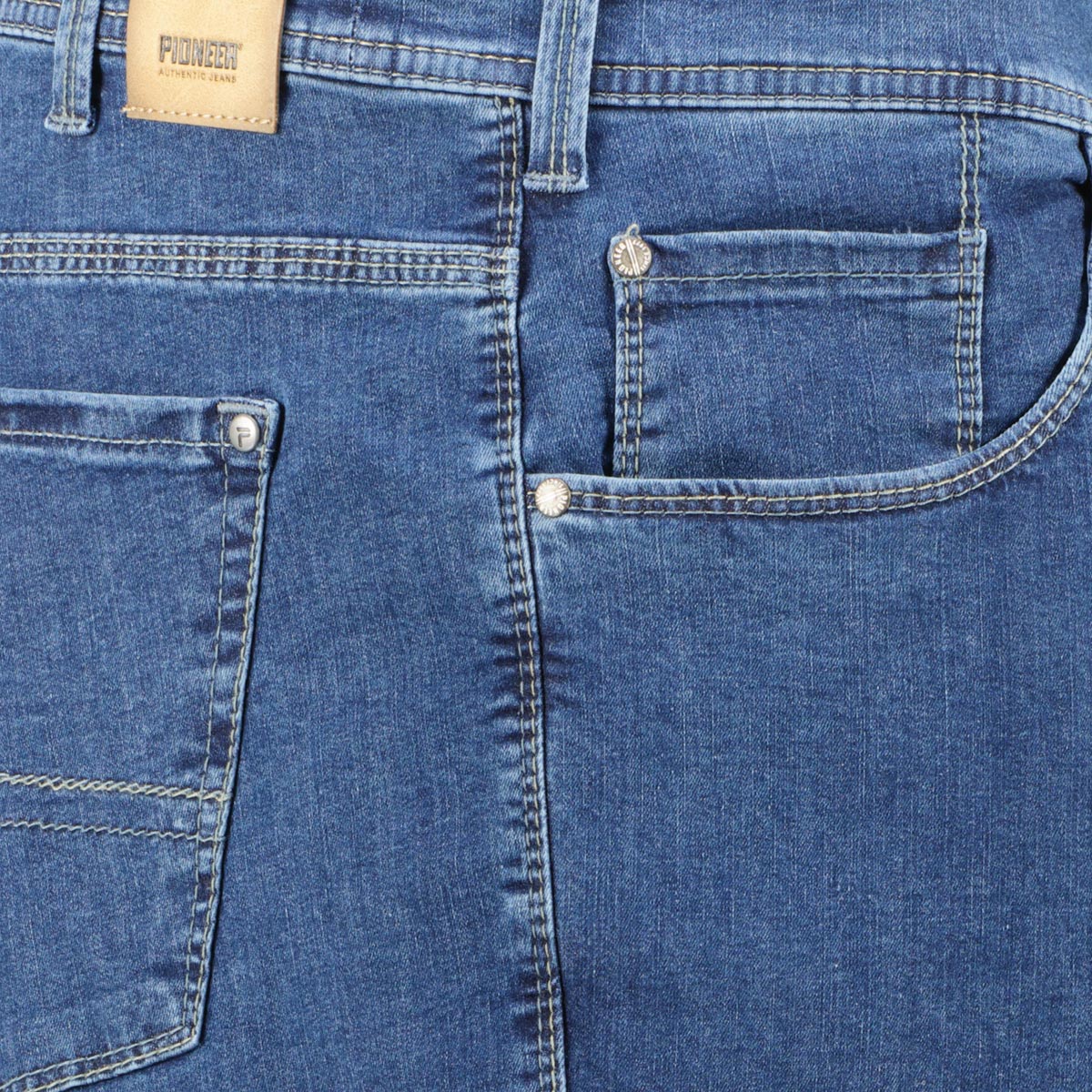 Pioneer Megaflex-Jeans "Thomas", Tapered Fit dunkelblau