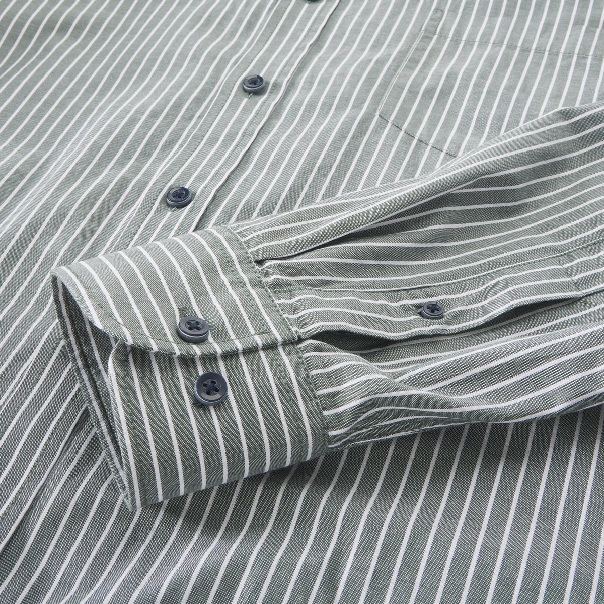 CASA MODA Freizeithemd mit Streifen grün