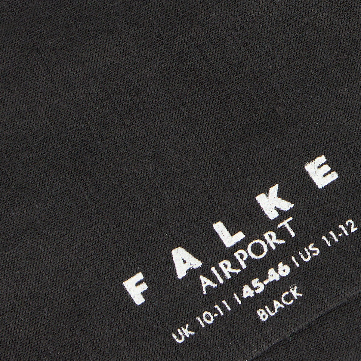 Falke Socke "Airport" aus Baumwoll-Schurwoll-Mix schwarz