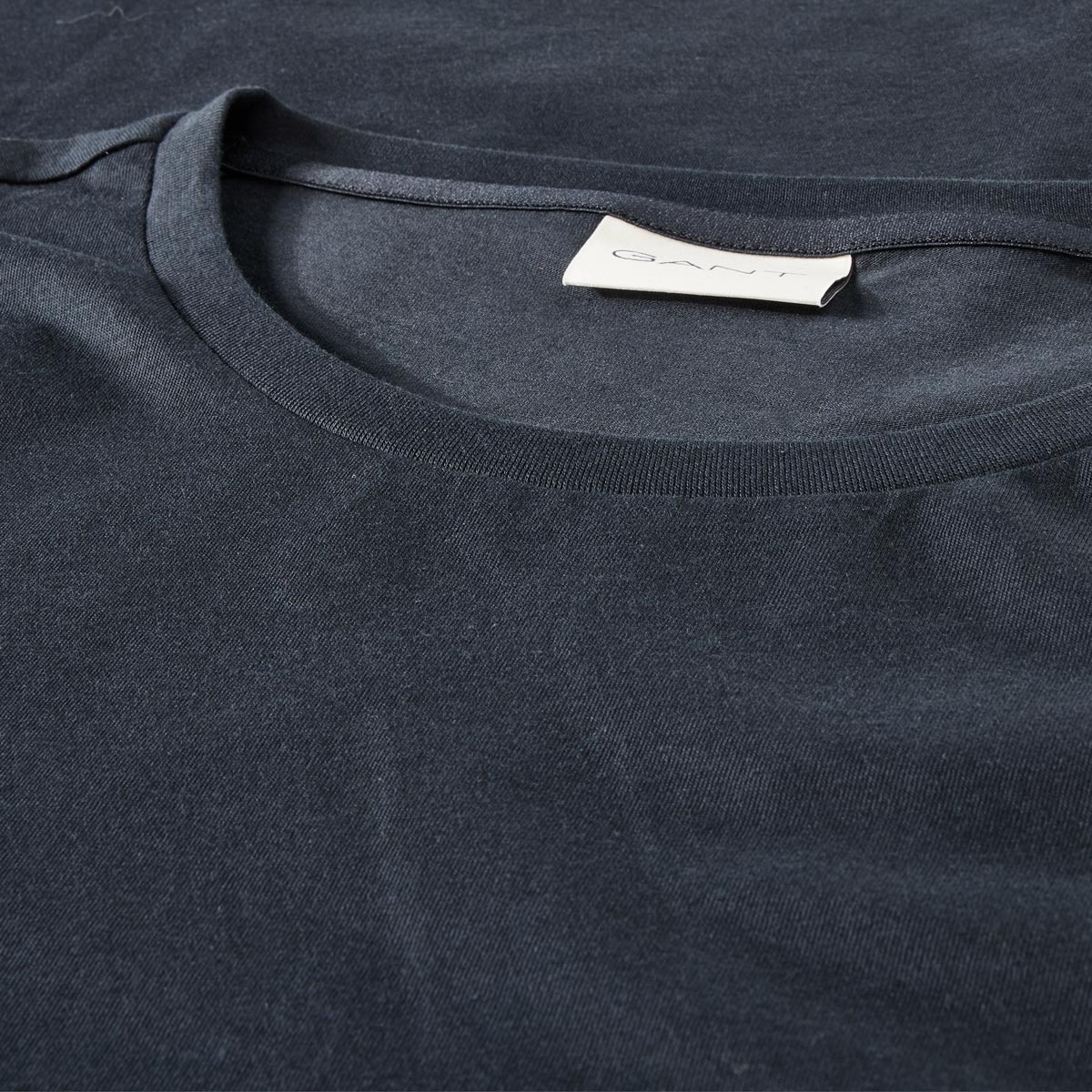 Gant T-Shirt mit Label-Print schwarz