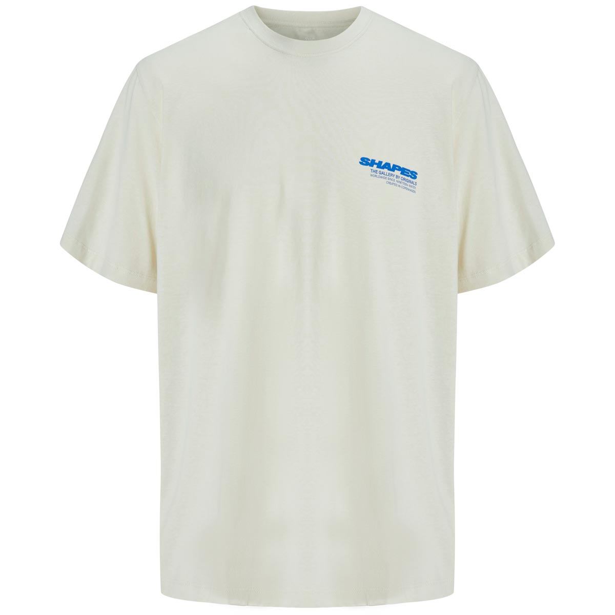 Jack&Jones T-Shirt mit Print auf Vorder- und Rückseite cremeweiß