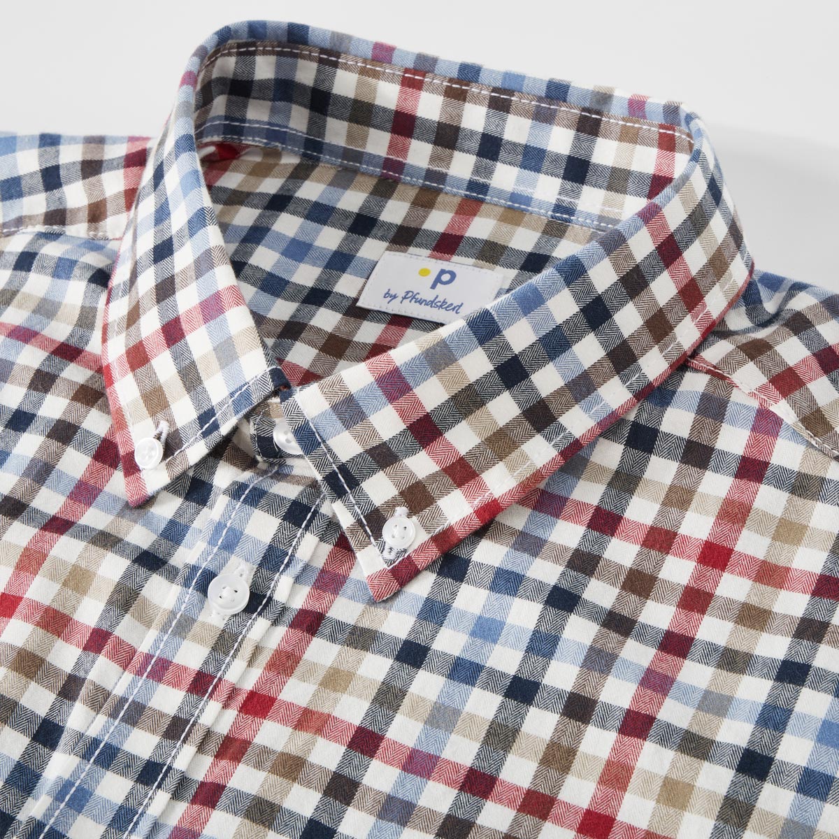 Pfundskerl Flanellhemd mit Karo-Muster rot