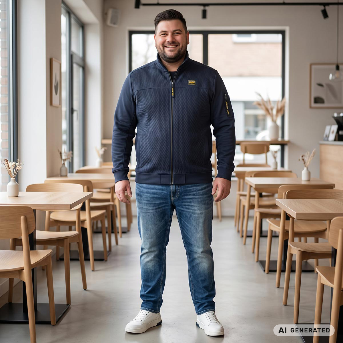 PME LEGEND Stretch-Jeans "Wingload", Loose Fit dunkelblau