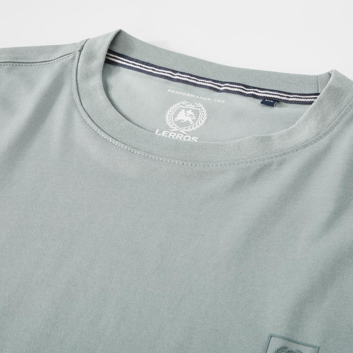 Lerros Funktionales Basic-T-Shirt, atmungsaktiv und schnelltrocknend grau