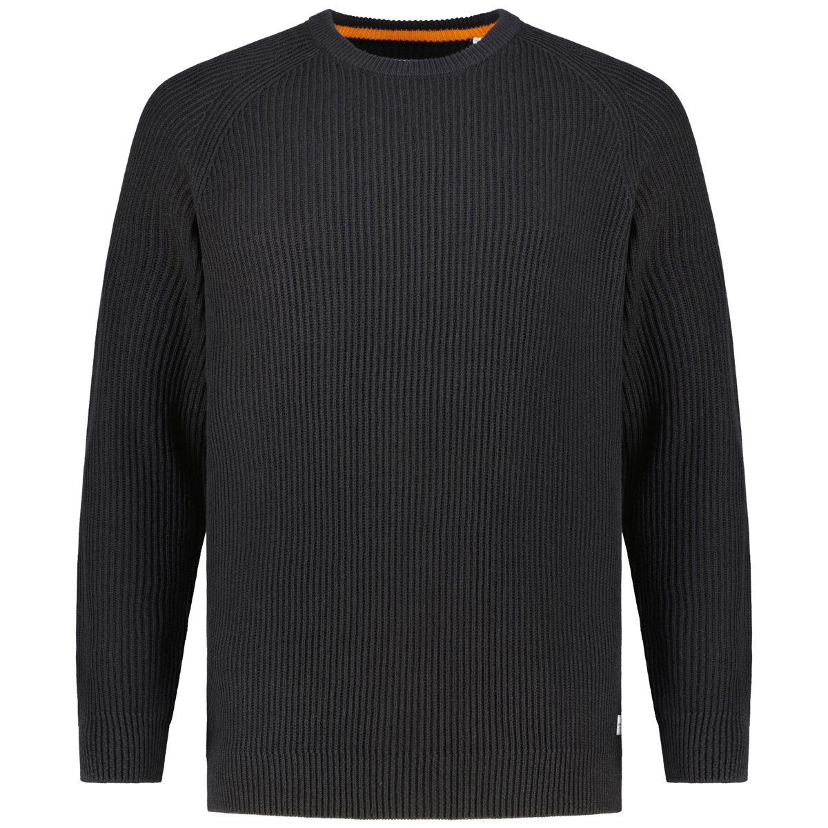 Jack&Jones Rundhalspullover aus Baumwollmischung schwarz Jack&Jones Rundhalspullover aus Baumwollmischung schwarz