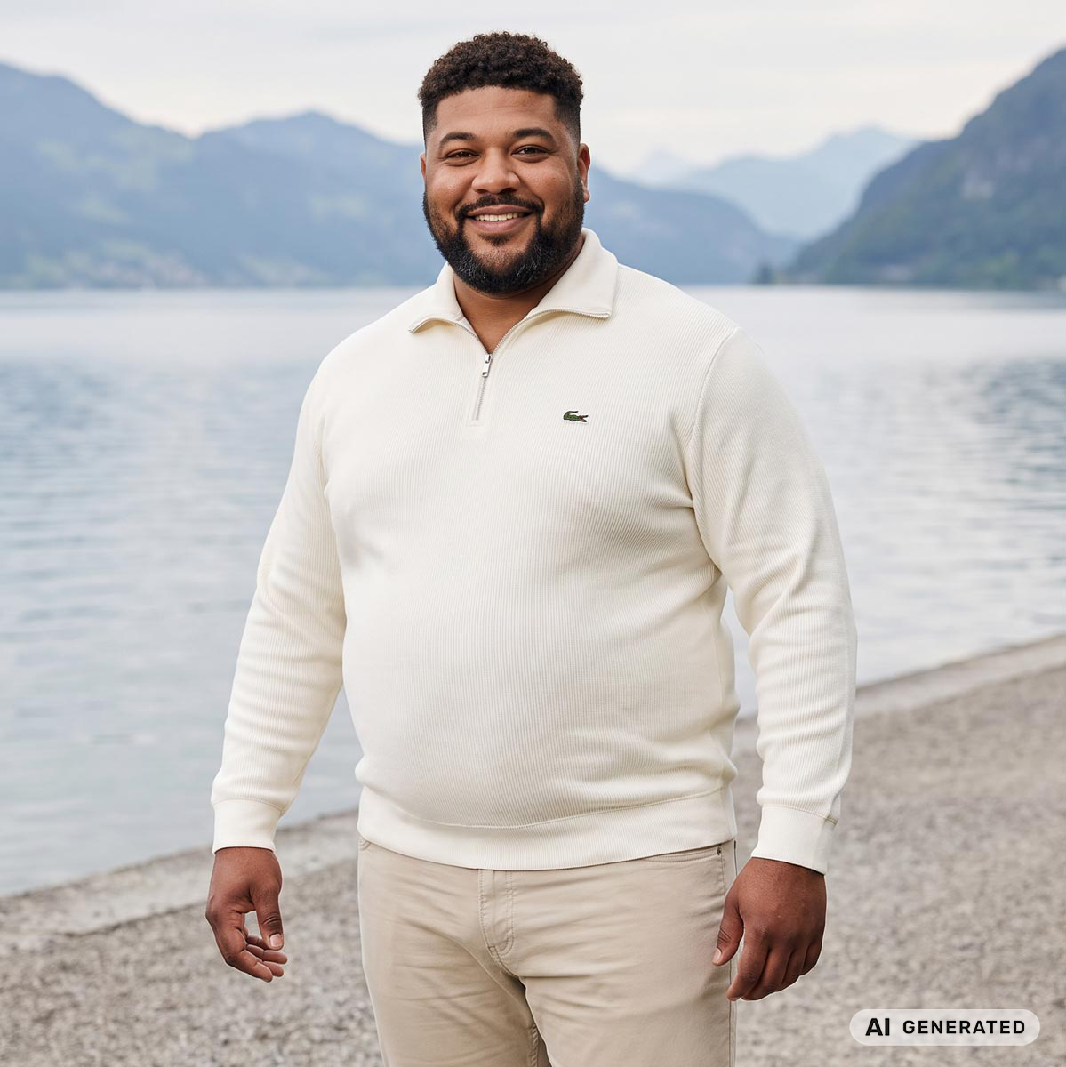 LACOSTE Sweatshirt aus Biobaumwolle weiß