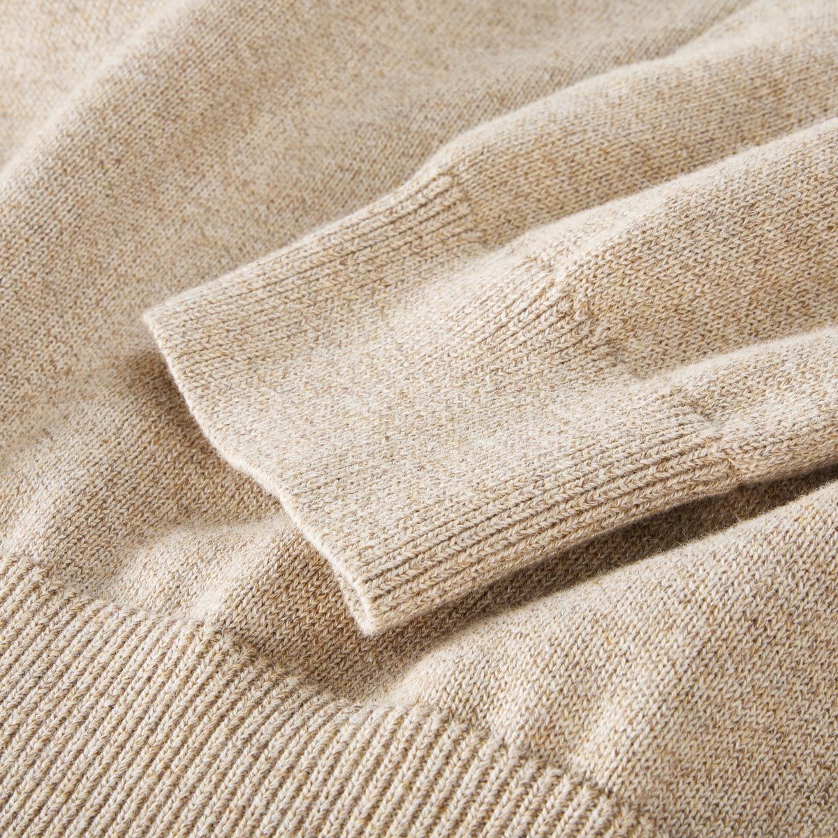 CASA MODA Strickpullover aus Baumwolle beige