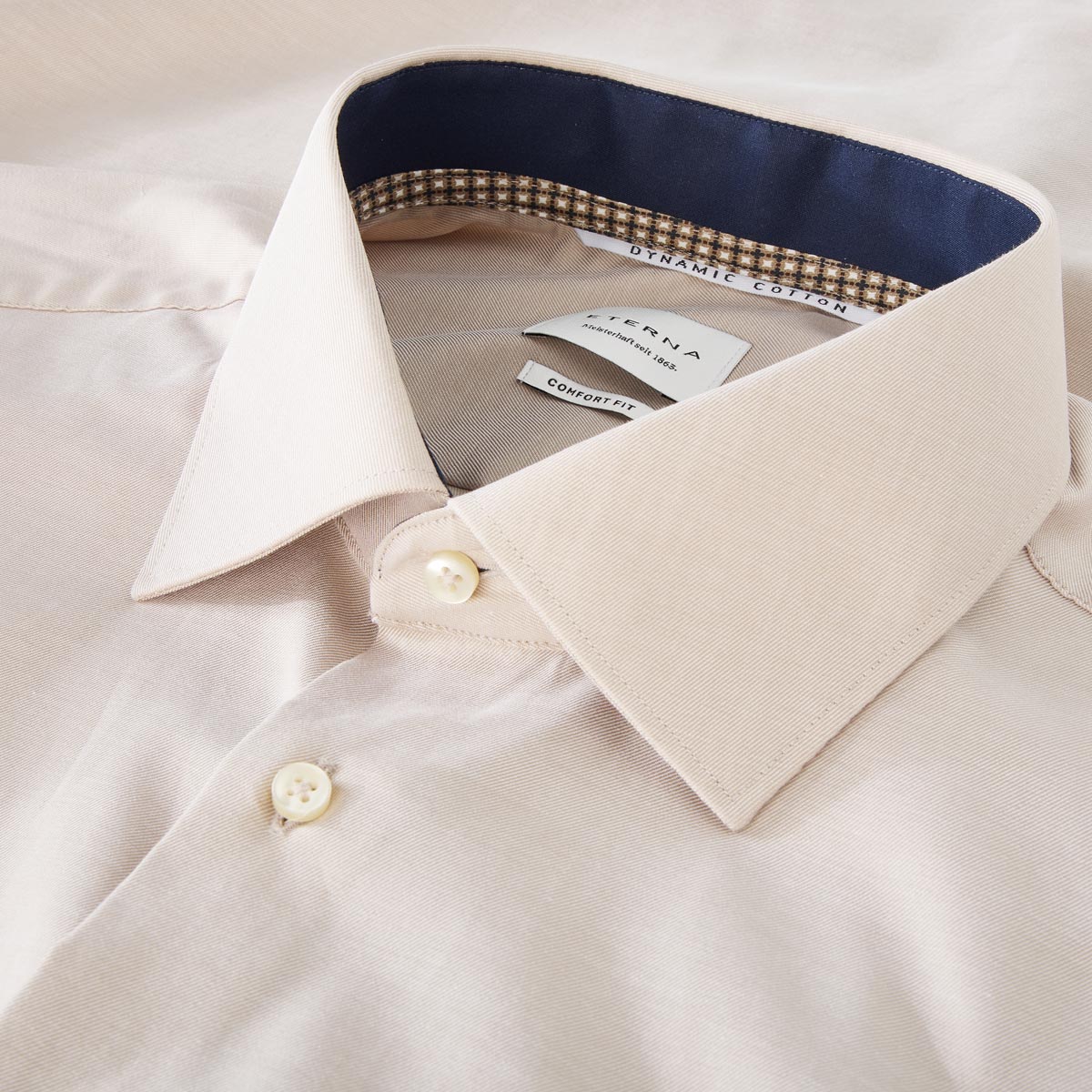 ETERNA Businesshemd aus "Dynamic Cotton™", bügelfrei  beige