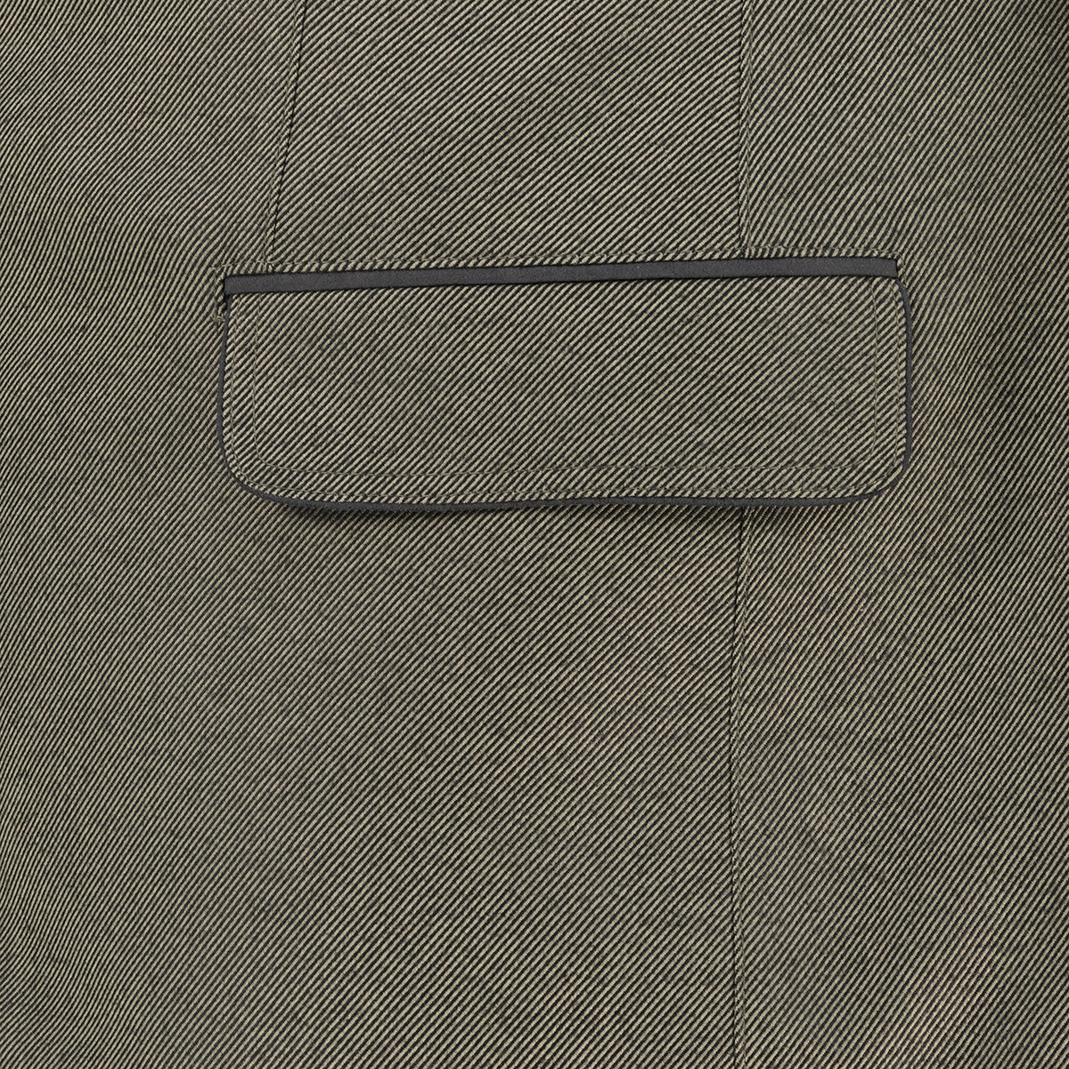 Weis Trachtensakko mit Bambus grün