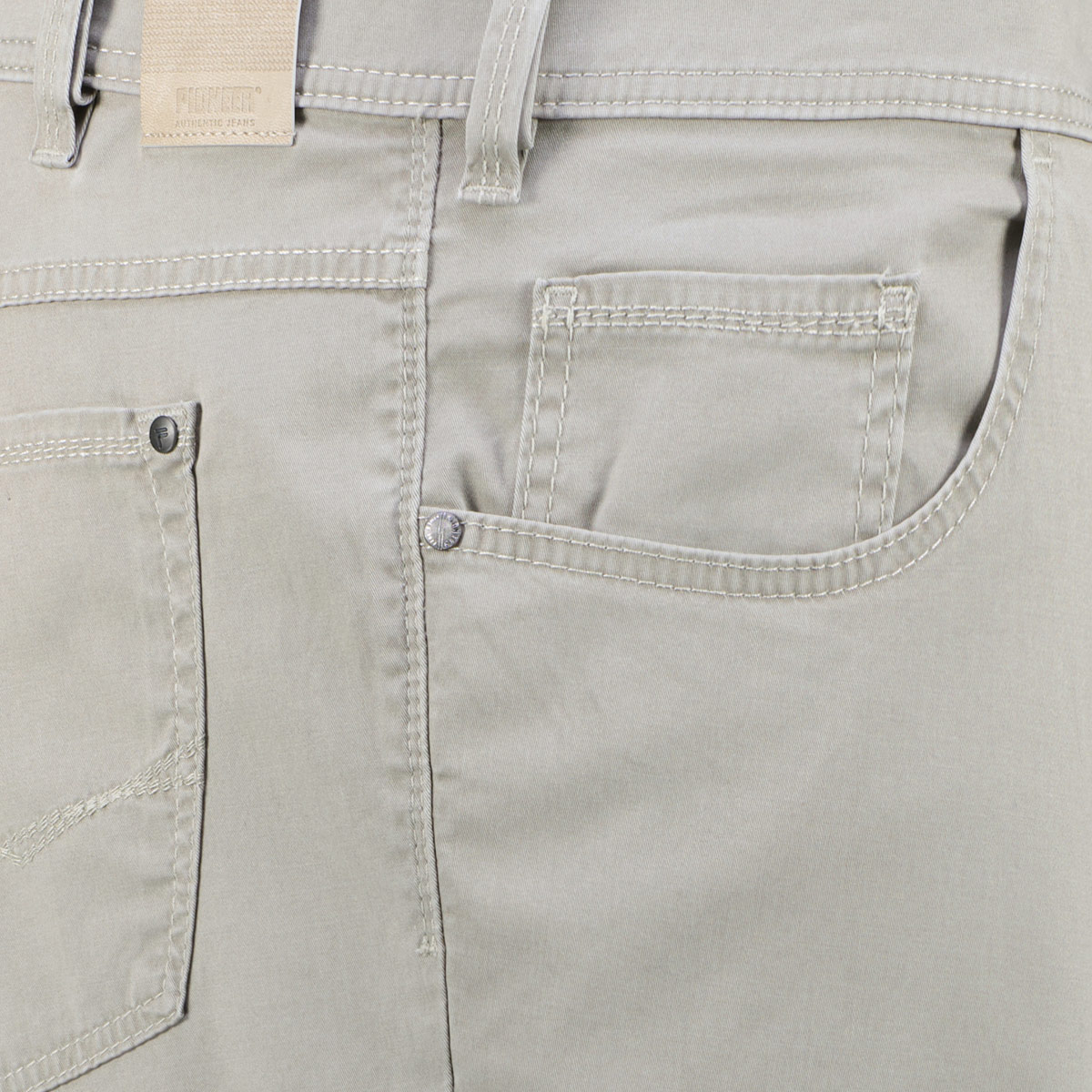 Pioneer Megaflex-Baumwollhose "Peter", Loose Fit beige