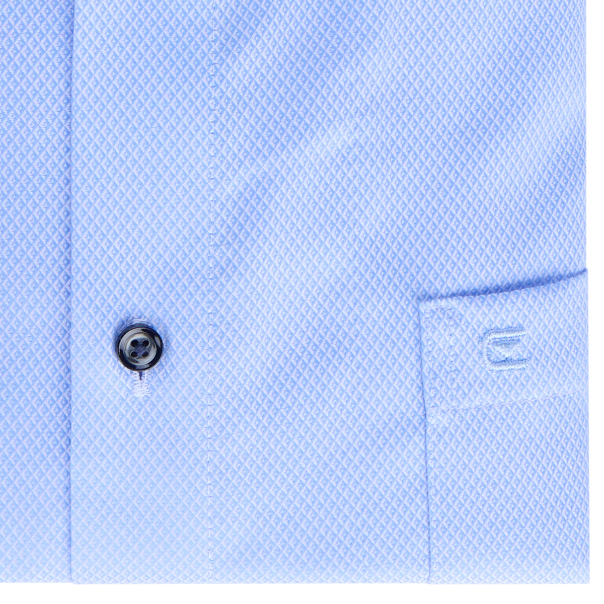 CASA MODA Businesshemd aus Biobaumwolle, langarm jeansblau