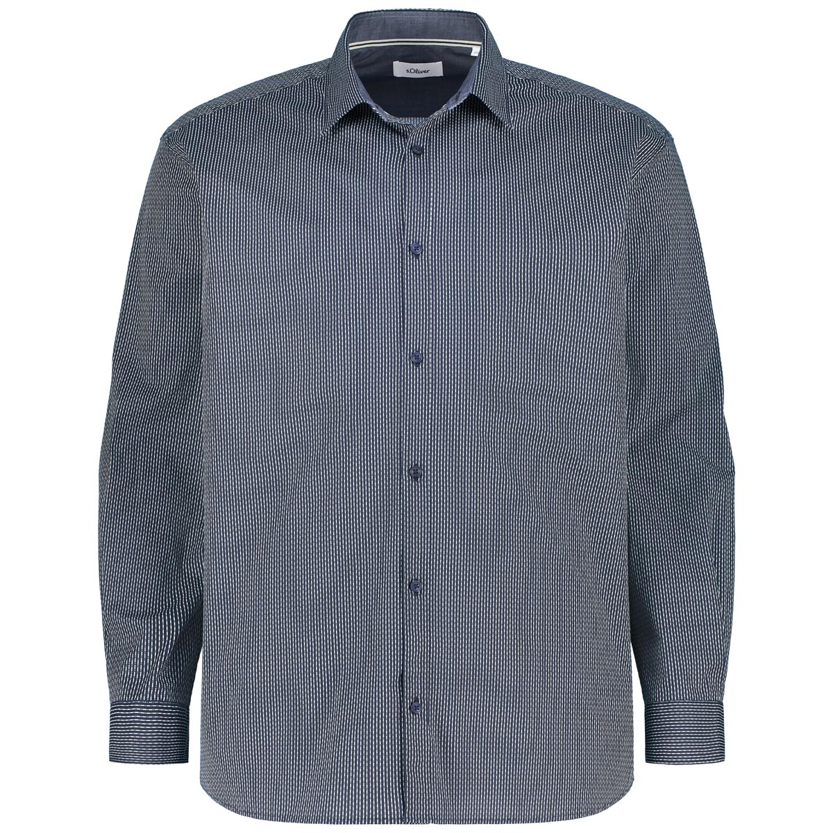 s.Oliver Freizeithemd mit Stretch Farbe blau Größe: 5XL günstig online kaufen