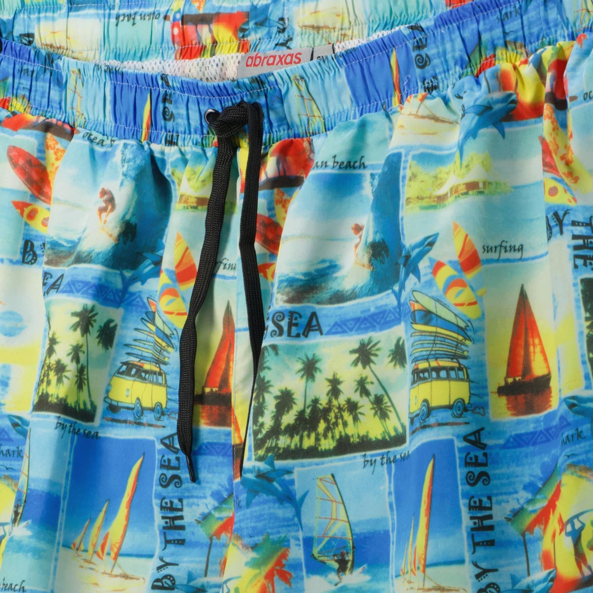 Abraxas Badeshorts mit Allover-Print blau
